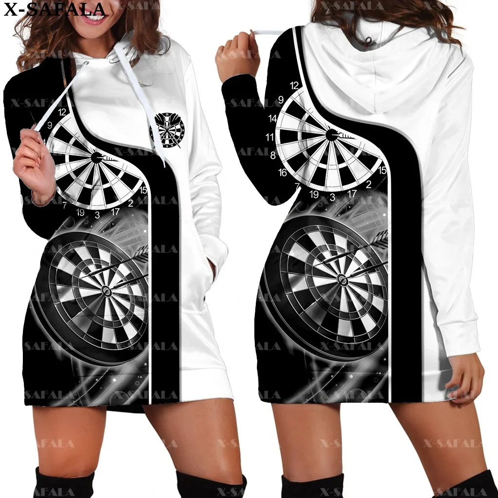 

Sport Club Darts Player Art New Harajuku Novelty 3D Print Autumn Hoodie Dress Women Casual Wear Long Sleeve Hooded Dress-1