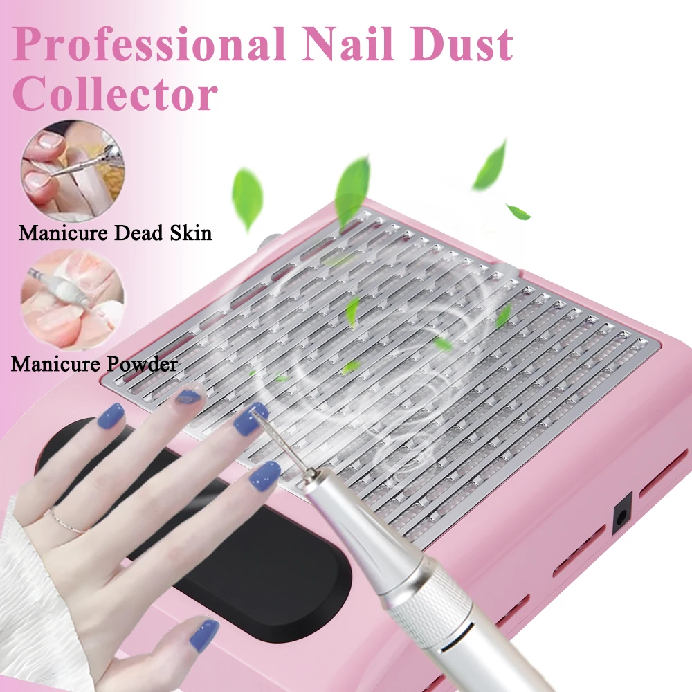

3100RPM Nail Dust Collector Strong Power Nail Vacuum Cleaner With Remove Filter Nail Extractor Fan For Manicure Machine Tools