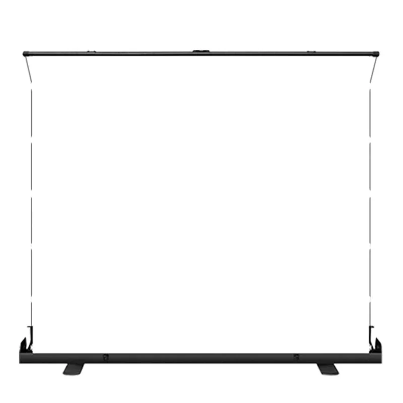 60 Inch  Nano Soft Fabric Portable Projector Screen 4:3  4K Outdoor Decor Pull Up Projector Screen