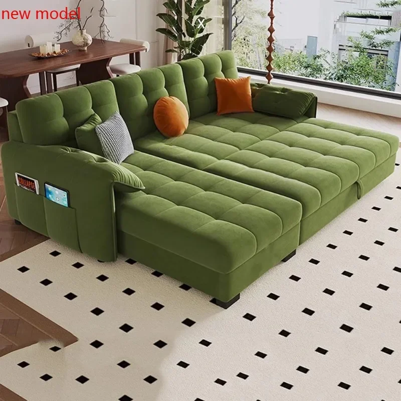 A178Folding Relax Sofas Bed Bedroom Multifunctional Modular Individual Sofa Convertible Pull Out Divani Da Soggiorno Home Decora