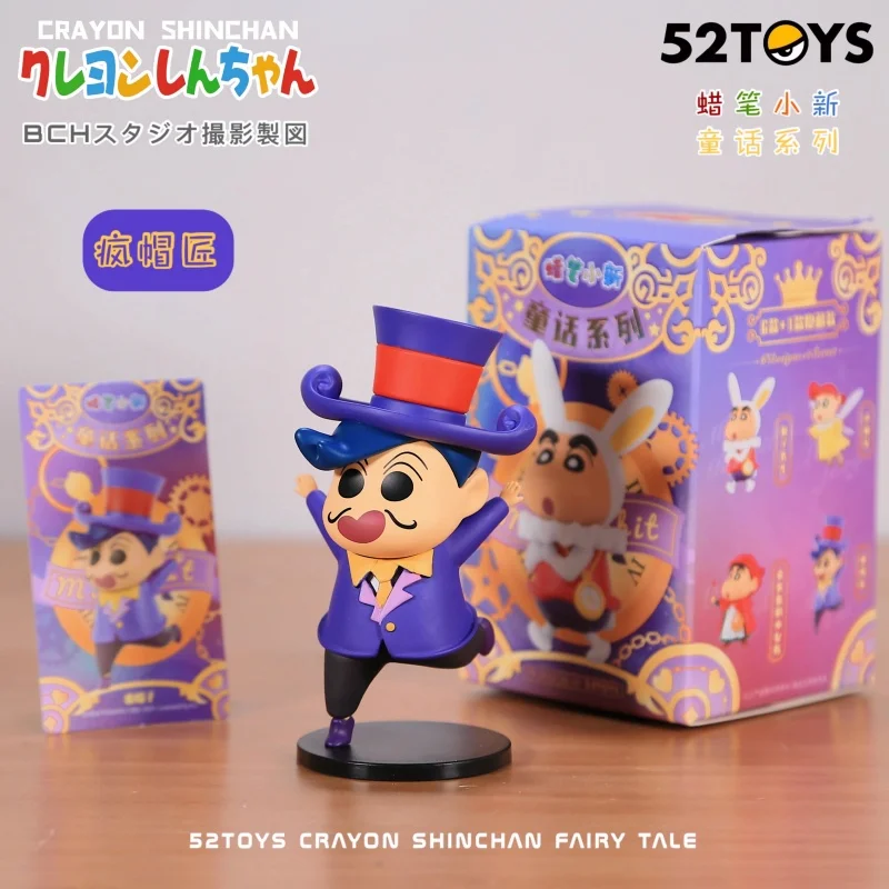 52 игрушки Crayon Shin-chan Fairy Tale Series слепая коробка Crayon Shin-chan слепая коробка игрушечная фигурка аниме милая кукла подарок на день рождения игрушки