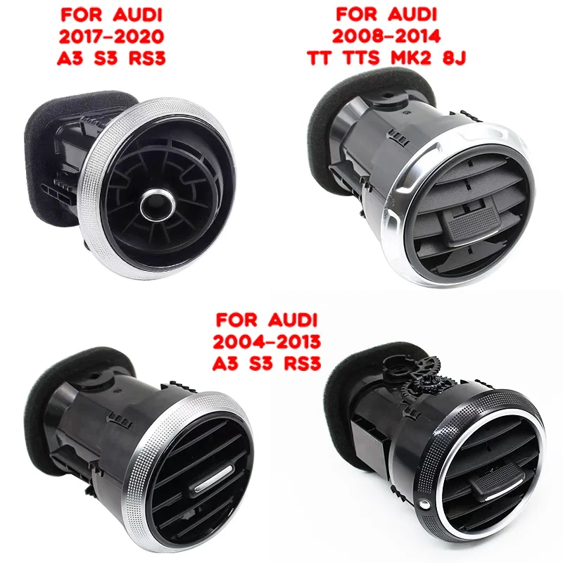 アウディ用エアコン吹き出し口パネル-2004-2020-a3-s3-rs3-2008-2014-tt-tts-mk2-8j-エアコングリル-a-cカバー-アウトレット-アクセサリー-車用