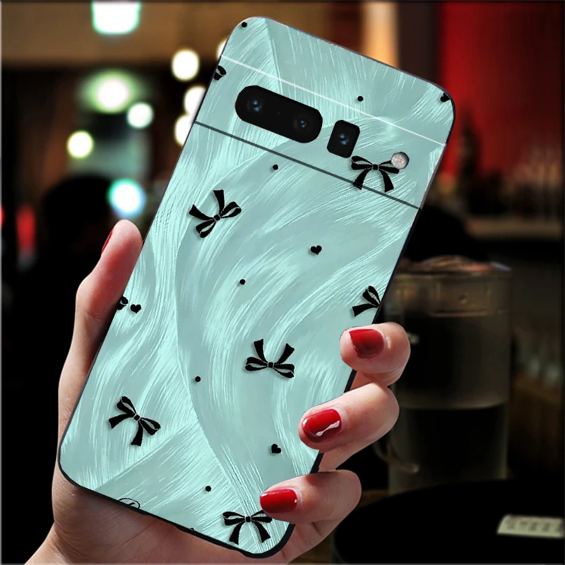 

Pink Bow aesthetic coequtte Carcasa Funda Phone Case For Google Pixel 10 9 Pro XL 9A 8 7 6 Pro Pixel 8A 7A 6A Pixel 8 7 6 5
