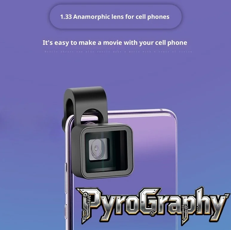 

Пирографический мобильный телефон второго поколения 1,33X, широкоэкранная анаморфная линза, кинематическая линза с широким экраном, широкий экран для съемки 17 мм