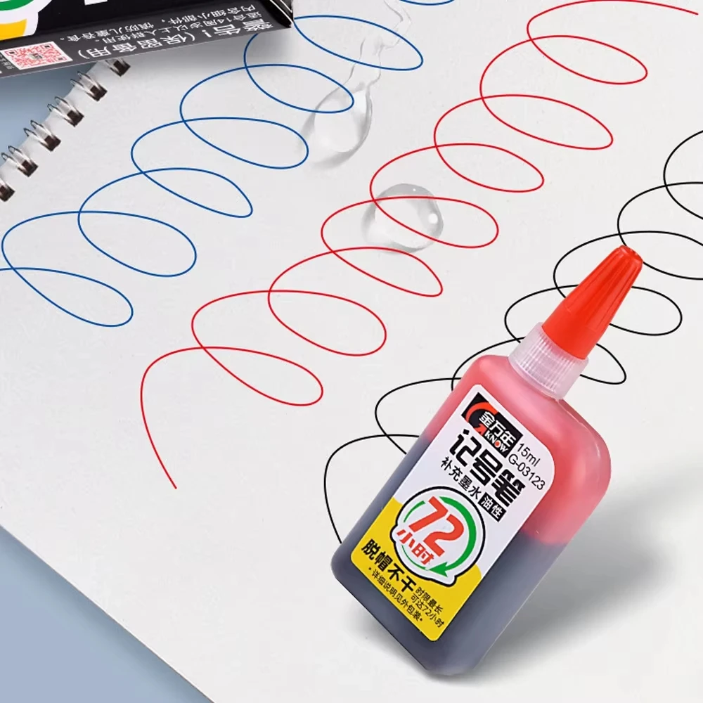 45mm Waterproof Deep Hole Marker Pens Long Nib Head Carpenter Pen Black/Blue/Red Ink for Multi-Purpose Woodworking Hand Tools