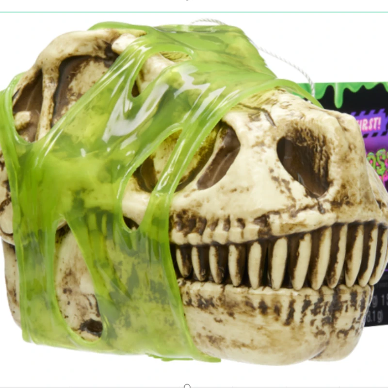 Original MGA Gross MOS Dinosaur Skull Decryption Fossil Skeleton Assembly Slime Boy Toys Holiday Gifts for Children