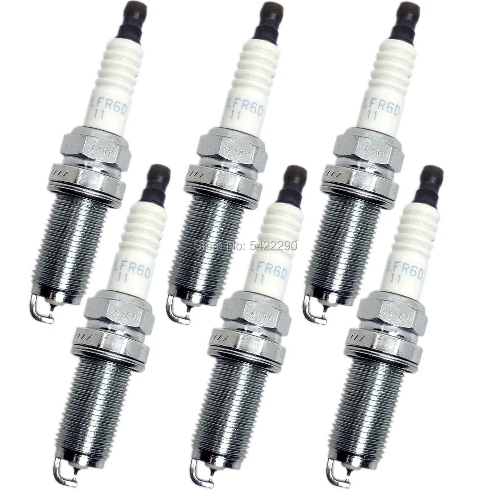 4-6pcs DILFR6D11 6176 Laser Iridium Spark Plugs fit for Lexus ES RX GS for Toyota Avalon Camry Highlander RAV4 Sienna Venza