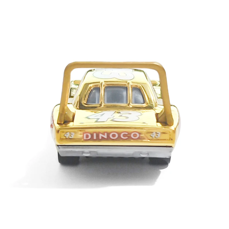 Cars Gold Electroplating Car King 43 Anime Figure Strip Weathers 1/55 Metal Die Casting Dinoco Racing Toys Children's Gifts