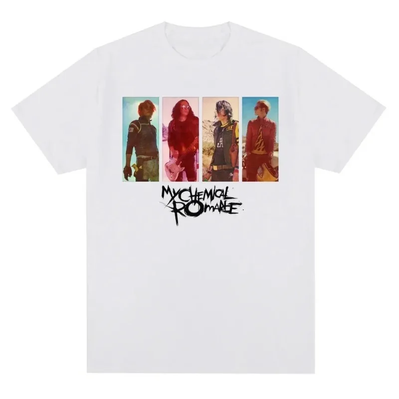 My Chemical Romance Mcr Band Printed Cotton T-shirt Made of Oversized High-quality Comfortable Punk Emo Rock Summer Fashion Top