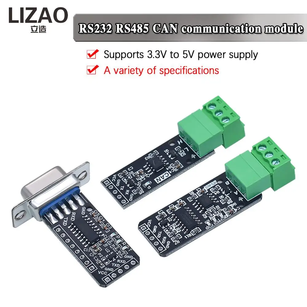 RS232 RS485 CAN to TTL communication module Serial port module CAN module