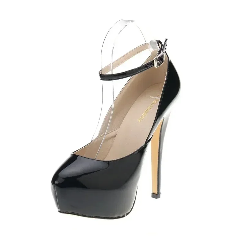 Frauen Sandalen Stilettos Sexy 14 cm Extrem Dünne High Heels Plattform Peep Toe Pumps Party