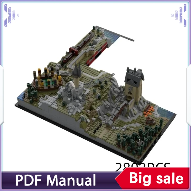 

MOC Wizard Castle and Ground Extension, Magic Fortress Expansion Bricks for Building Lovers and Home Decor