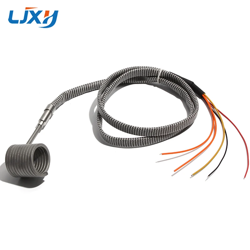 

LJXH Hot Runner Spiral Coil Band Heater with K Thermocouple 3x3mm 4.2x2.2mm 3.5x3.5mm 3.3x3.3mm for Injection Molding Machine