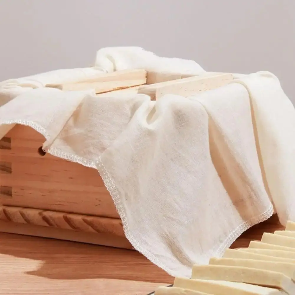 High Quality Multifunctional Tofu Makingfilter Cloth Absorbent Breathable Reusable Baking Mat Kitchen Tools Tofu Cloth