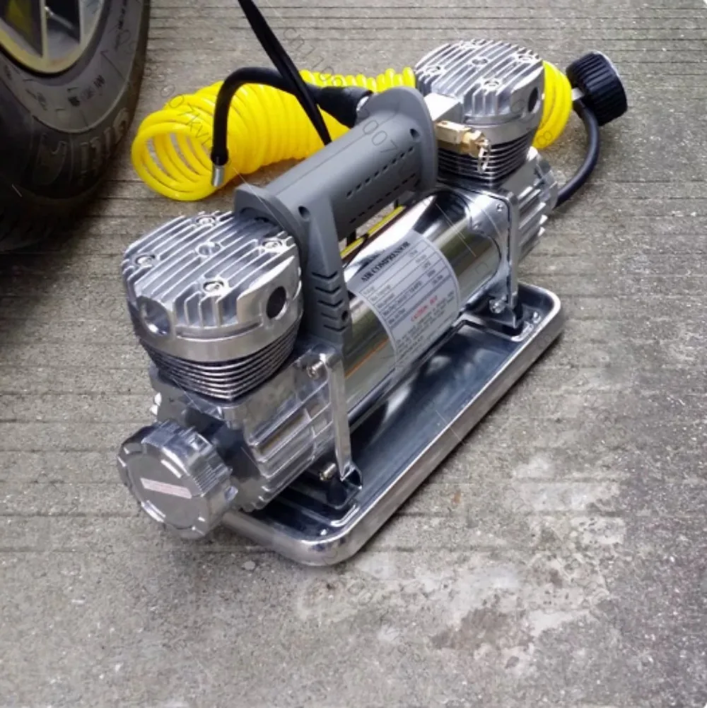 Air Compressor car air pump twin cylinder tire punch 12V portable car inflatable pump