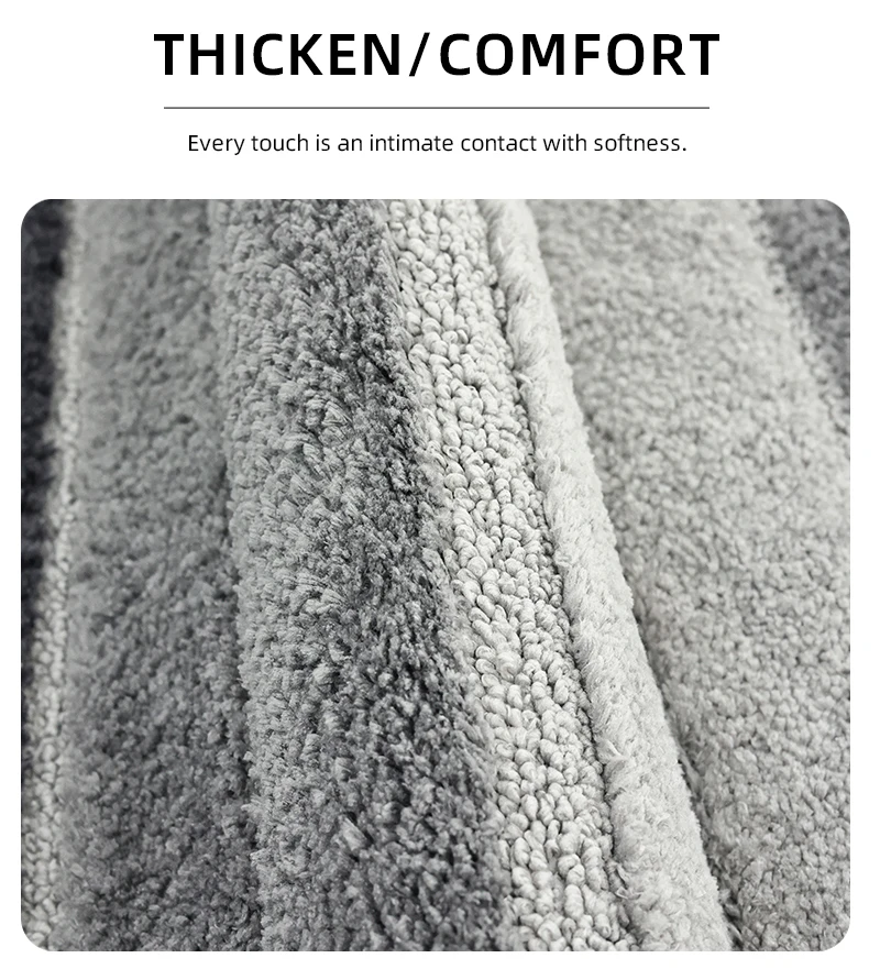 Badezimmerteppich Superabsorbierend Waschbare Bodenmatte Rutschfeste Matte Superfeine Faser Dicke Plüsch-Gummibodenmatte Plüsch-Duschvorleger – Detail 6