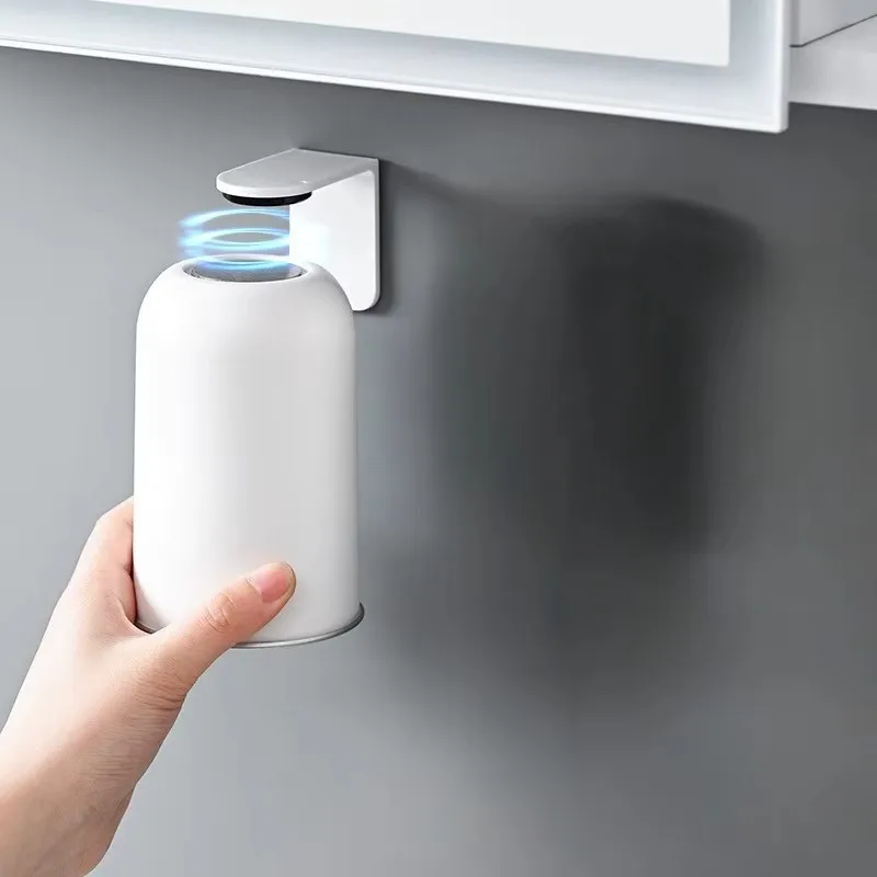 كوب غسول الفم المغناطيسي 304 من الفولاذ المقاوم للصدأ، كوب فرشاة الأسنان المثبت على الحائط، كوب ماء منزلي غير مثقوب، سعة كبيرة