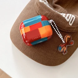 Korea Stripe Earphone Case For Airpods 1 2 3 4 Cover For Airpods Pro 2 2nd Headphone Accessories INS Cute Soft Protection Funda