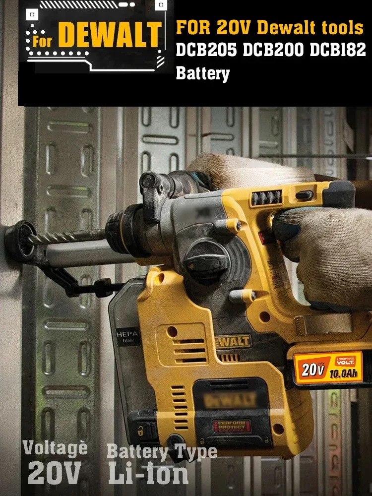 For DeWalt MAX 20V 12AH Li-ion Battery for DeWalt DCB547-XJ DCB200/DCB201 for Flexvolt Tool Batteries Replacement Battery