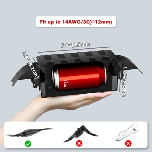 Imagen 2 del producto Caja eléctrica pequeña para exteriores, disponible en 10 opciones de color, para proteger enchufes y enchufes