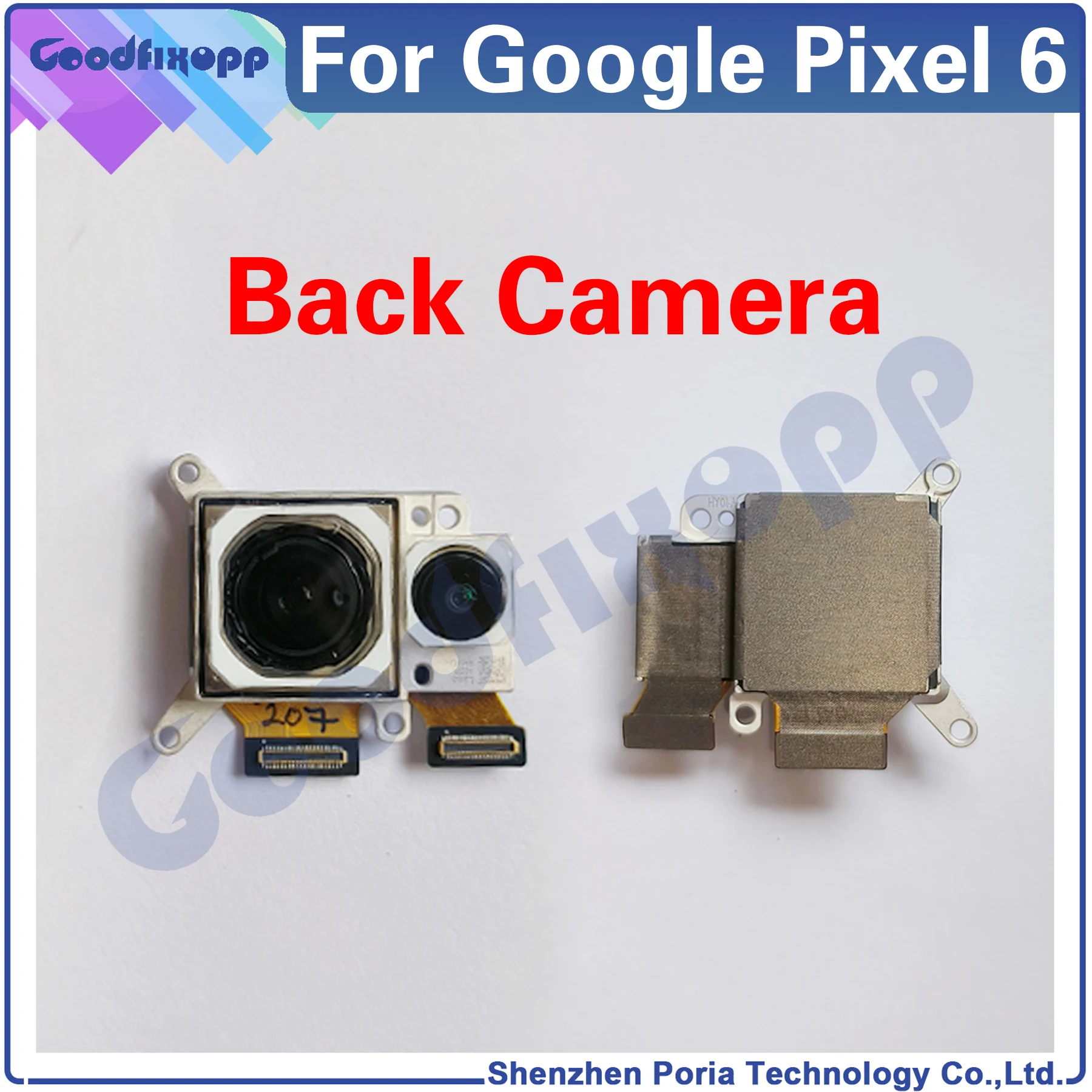 

For Google Pixel 6 Rear Camera Modules For Google Pixel6 GB7N6 G9S9B16 Big Camera Replacement