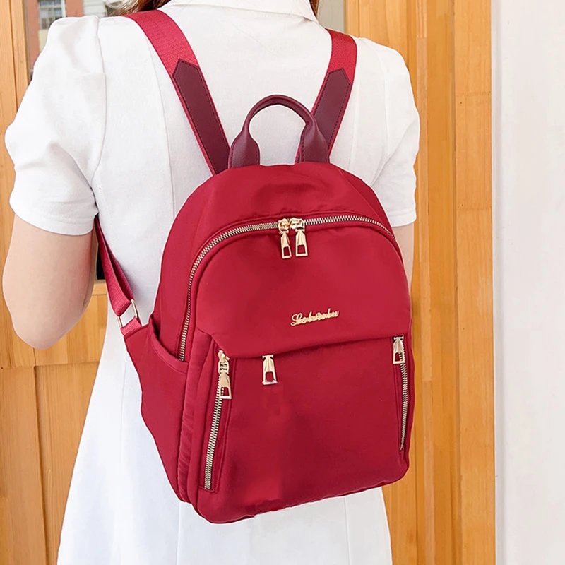 

Female Fashion Lady High Capacity Waterproof College Backpack Trendy Girls School Bags Cute Girl Travel Book Bag