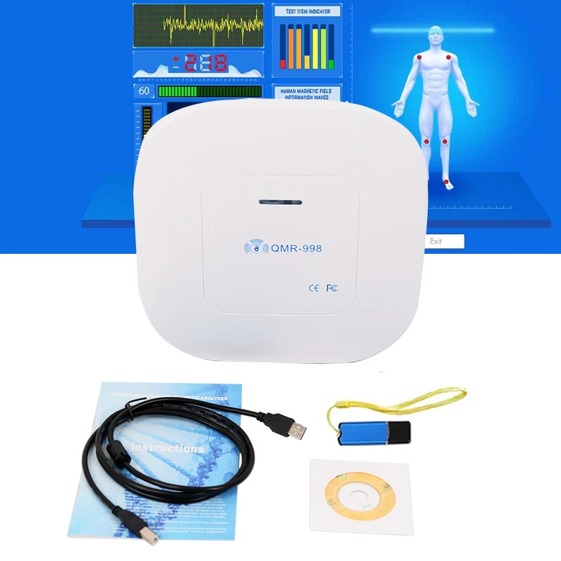 Portable Quantum Resonance Magnetic Analyzer Analytical Instrument Hand Touch for Precise Detection of Human Health Indicators