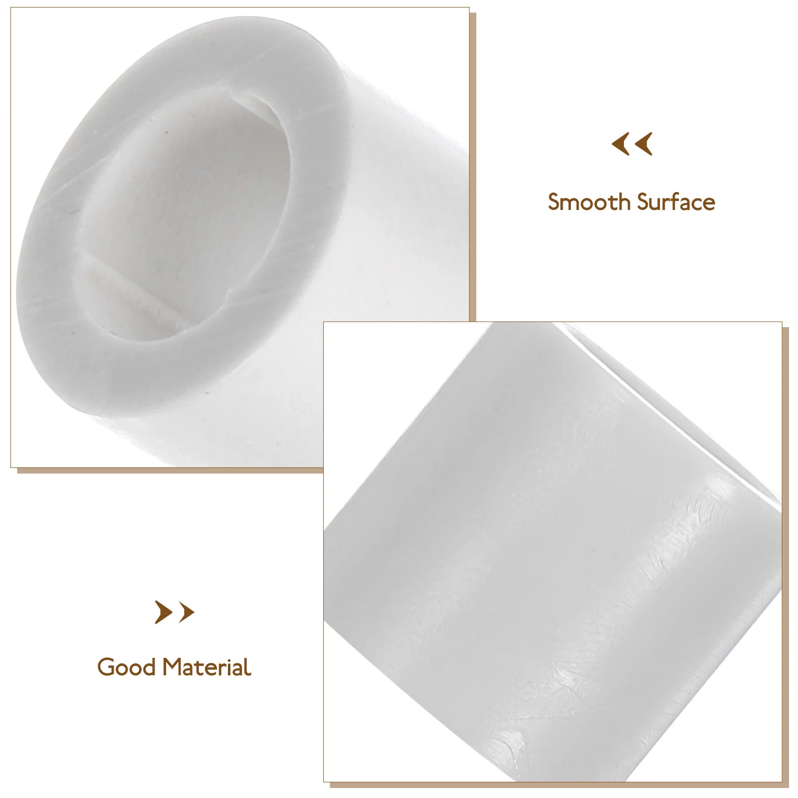 

6pcs Billiard Cue Ferrules Replacement Plastic Tip Protectors Lightweight Pool Stick Ferrules For Snooker Pool Cue Supplies