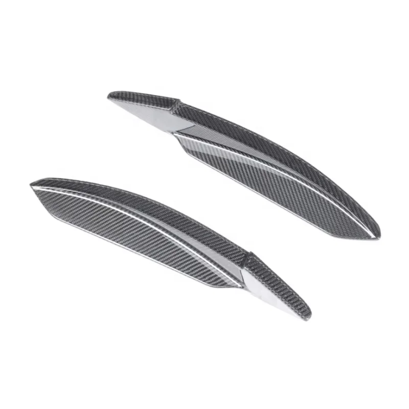 

For Ferrari F8 Tributo Spider Upgrade PK Style Dry Carbon Fiber Front Bumper Canards Wings Splitter