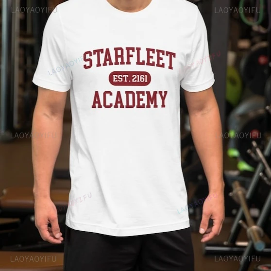 ستارفليت أكاديمية ستار تريك موضوع سلسلة تصميم التي شيرت الخيال العلمي فيلم مروحة عادية موضة رجل الشارع الشهير Y2K المرأة تيز #3