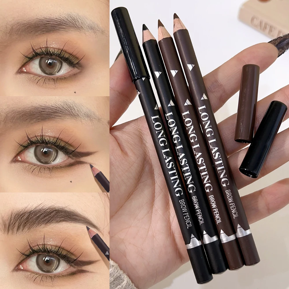 3/6Pcs Eyebrow Eyeliner Pencils Makeup Pen Waterproof Eye Brow Pencil Long-lasting Nice Color Eye Brow Gel Pen Makeup Tools