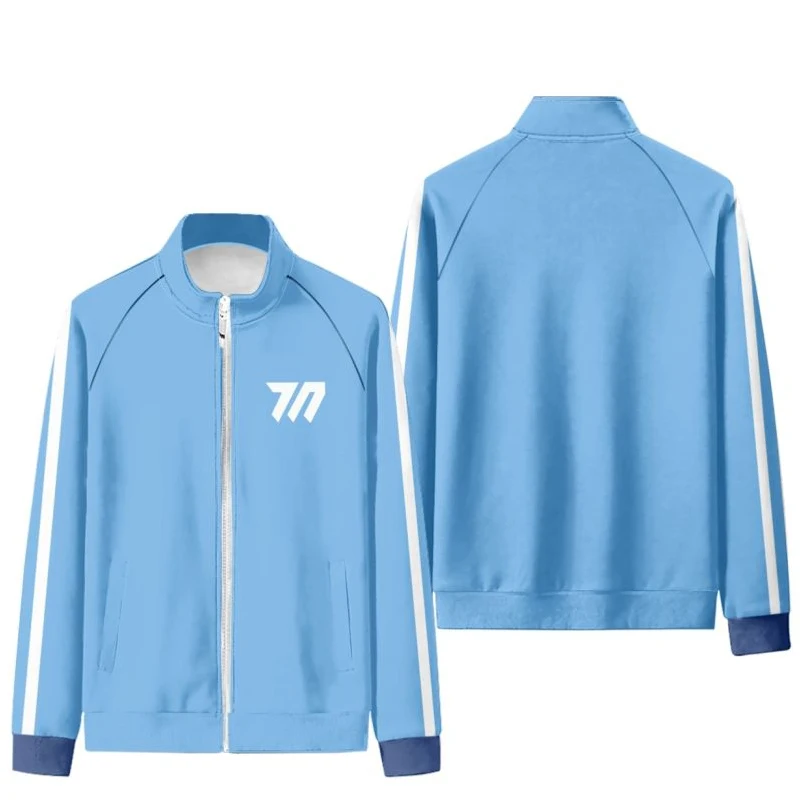 Game Archive Yuuka Hayase Blue Coat Cosplay  sweat suit  gym outfit Hoodie Baseball uniform Costume