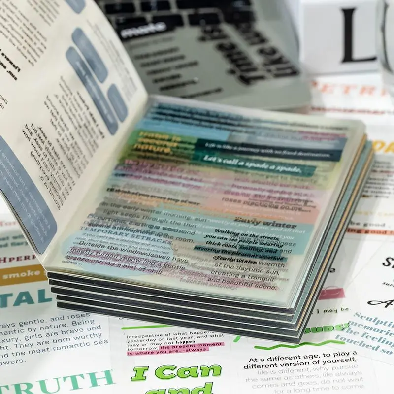 

Английская книга-наклейка без вырезов для домашних животных, подходит для нескольких сценариях, стиль ins, универсальный журнальный текст, планировщик, наклейка «сделай сам»