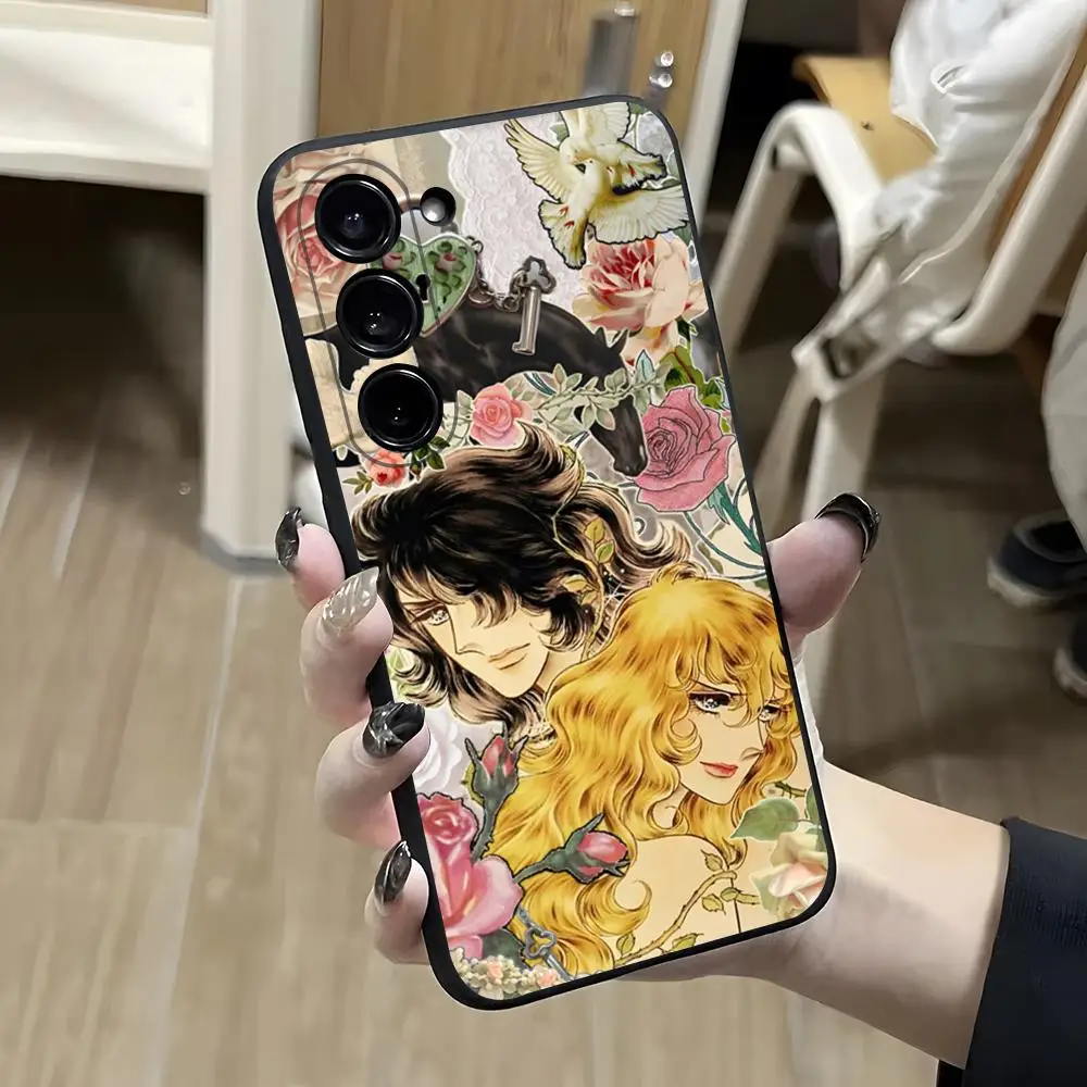 Rose Of Versailles Lady Oscar Phone Case For Samsung S26 S25 S24 FE S23 S22 S21 Plus S20 Ultra Note20Ultra Black Soft Shell