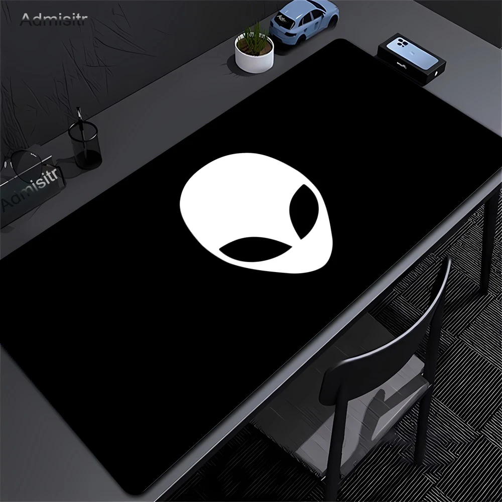 كبير ماوس حصيرة Alienware لوحات ماوس للألعاب كبيرة أنيمي مكتب منصات عدم الانزلاق المطاط ماوس الوسادة كبيرة لوحة المفاتيح الحصير مع Lockedge