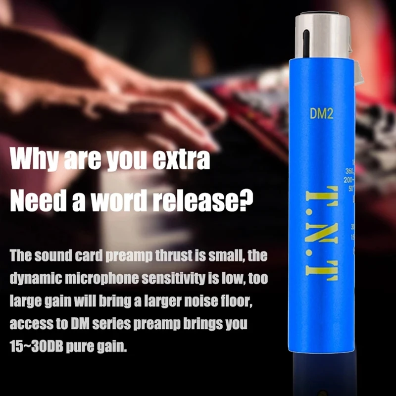 แทนที่ DM2ไดนาไมต์ที่ใช้งานอยู่ในสายไมโครโฟน Preamp + 30DB ได้รับการป้องกันการรบกวนที่แข็งแกร่งสำหรับ DM2ปรีแอมป์ไมค์ t.n.t