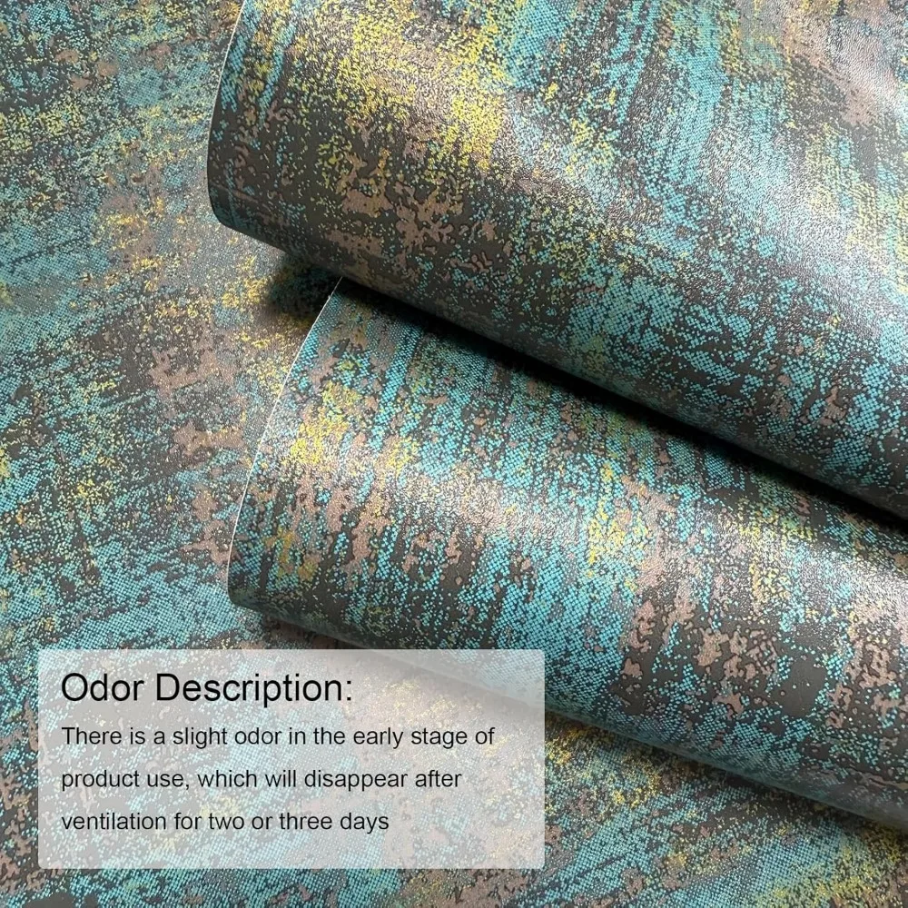 ورق جدران JiffDiff عتيق معدني قابل للتقشير واللصق ورق حائط خرساني معدني صناعي عصا حديثة على ورق جدران ذاتي اللصق