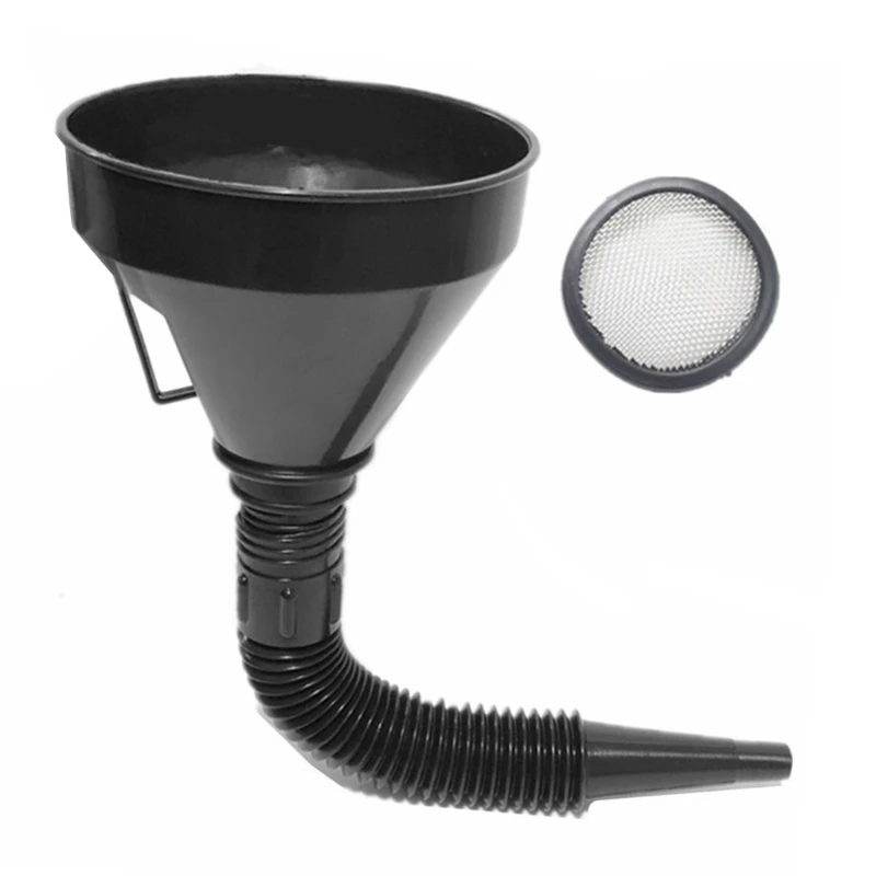 Fuels Funnel with Strainer large mouth Designs Fuels Addition Funnel Debris Filter for Automotive & Motorbike Maintenance