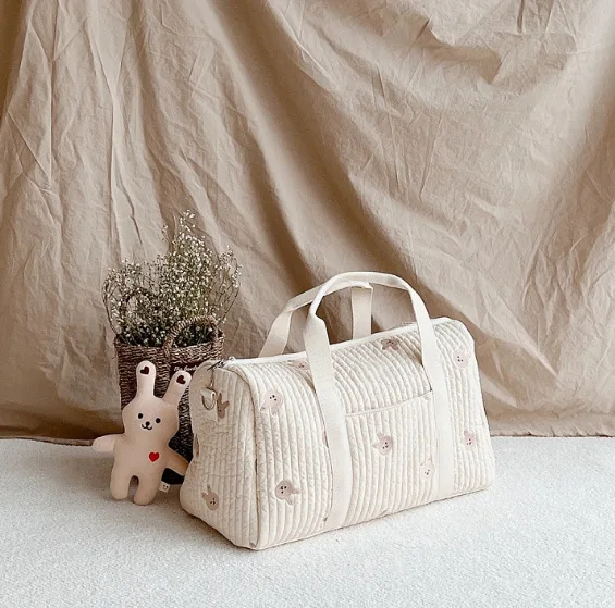 1pcs Large Capacity Baby Diaper Bag for Travel - Multi-Pocket Waterproof Maternity Organizer Tote, Stroller Nappy Changing Bag