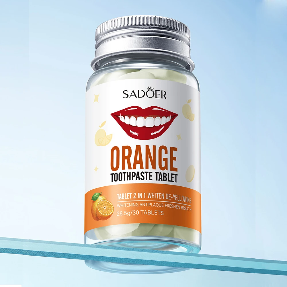 ยาสีฟันแบบเม็ดเคี้ยว 10 ขวด ขายส่ง สำหรับสุขอนามัยช่องปาก ทำความสะอาดฟัน ฟันขาว ลมหายใจหอมสดชื่น รสผลไม้