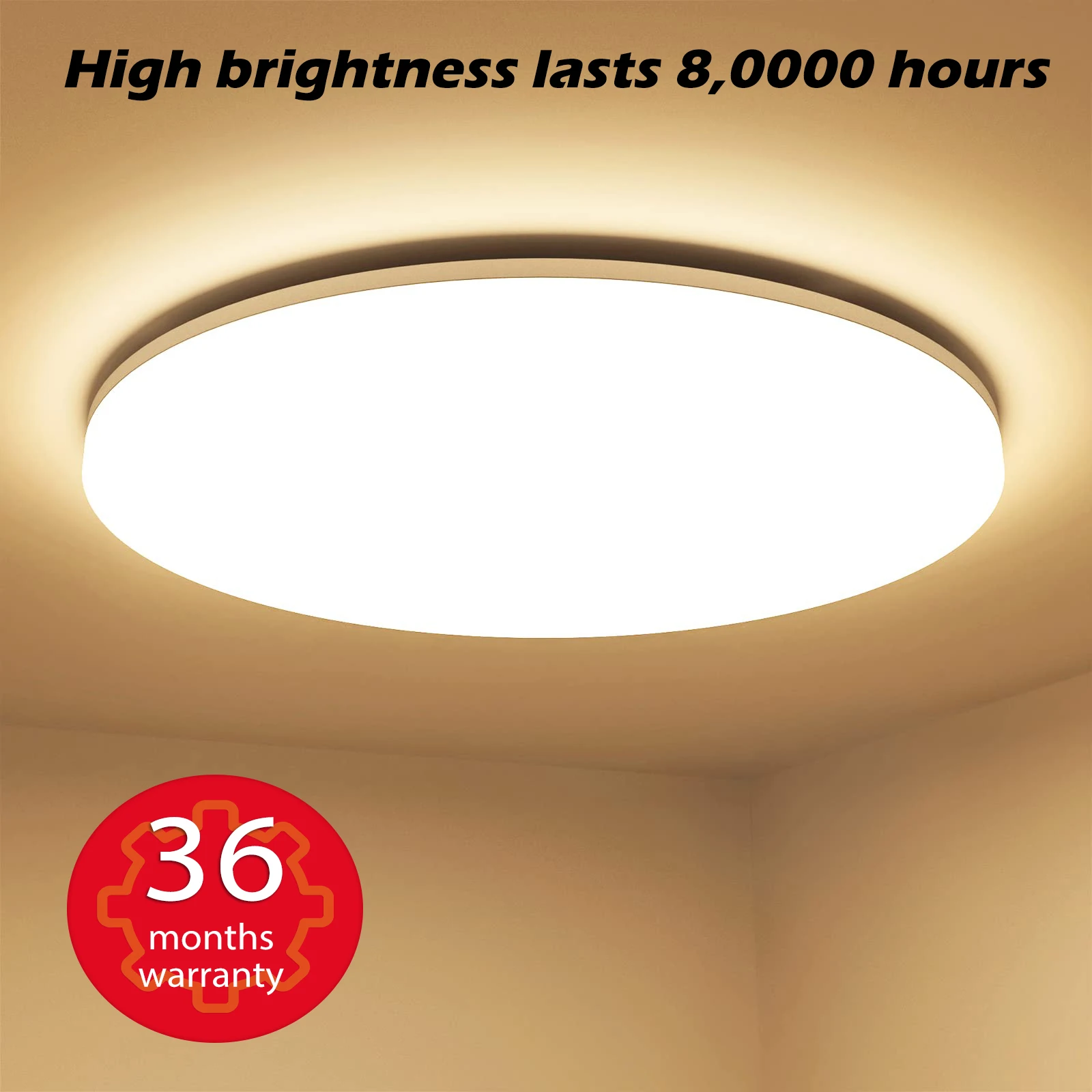 

Потолочный светильник, водонепроницаемый светодиодный панельный светильник для ванной комнаты, 50 Вт, современный светодиодный кухонный светильник для спальни, дома, в помещении, ультратонкий потолочный светильник