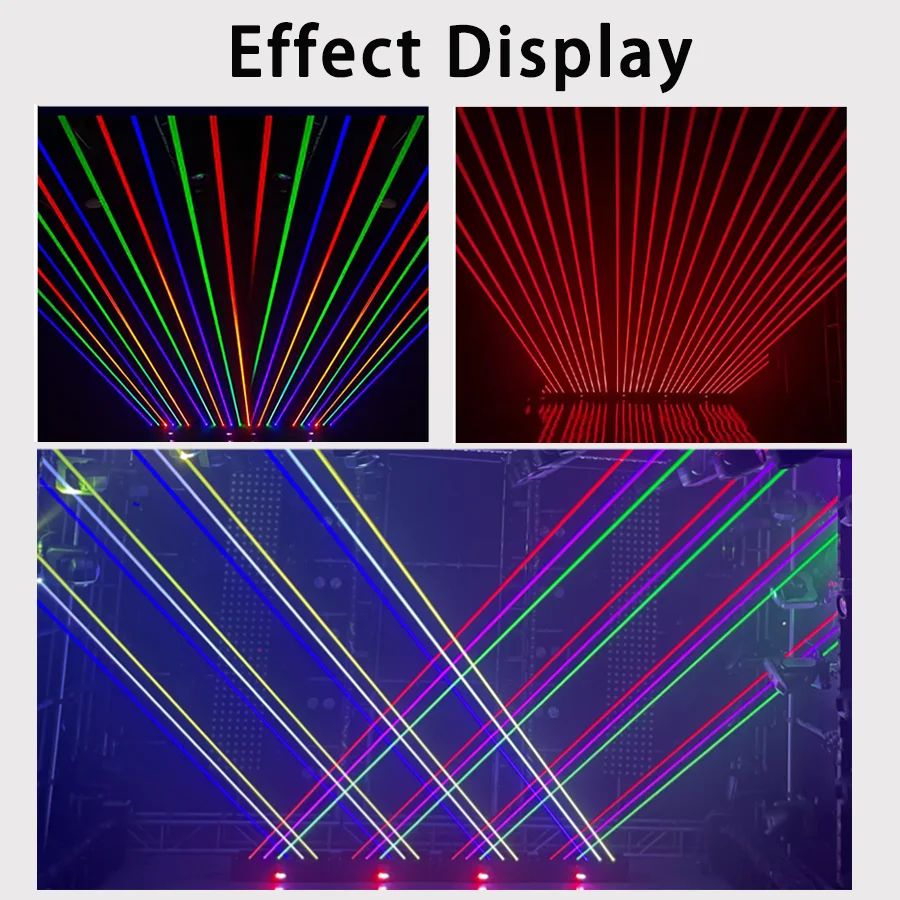 6X500mw RGB 3in1 6 Eyes Laser Moving Head Light LED Projector Light Stage lighting effect equipment DMX512 For Disco Party DJ