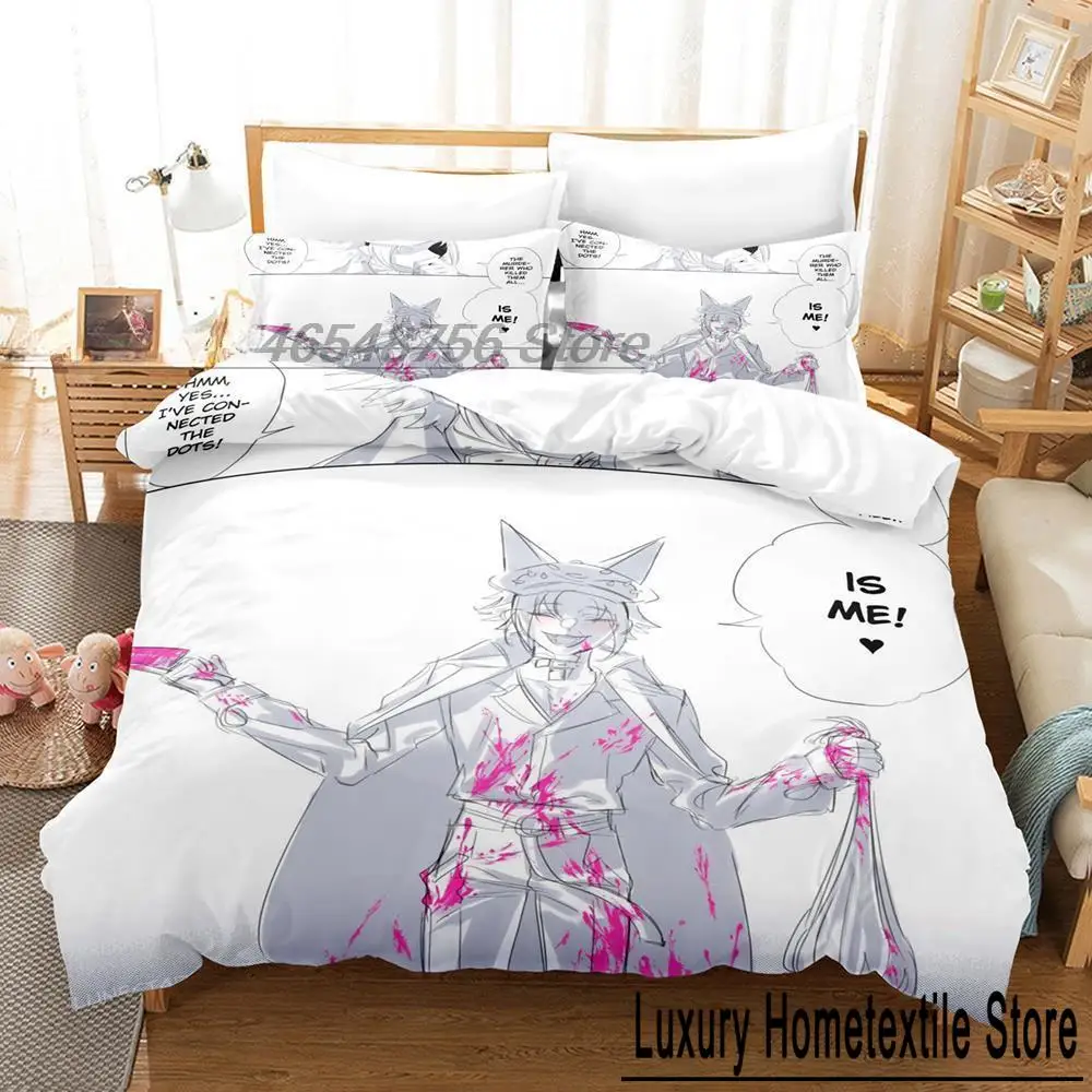 3D Anime Print Conjunto de cama para adultos, Mysta Rias, solteiro, gêmeo, completo, rainha, cama king size, capa de edredão, quarto, meninas kawaii, quarto