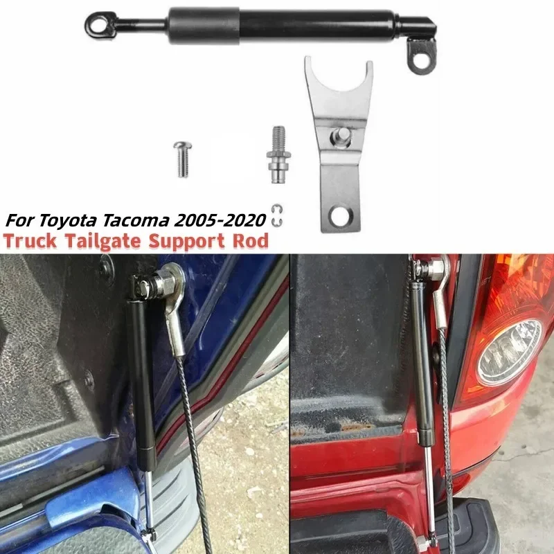 Car Rear Bucket Tail Gate Damping Rod Truck Fender Down Gas Spring Support Rod Fit for Toyota Tacoma 2005-2020