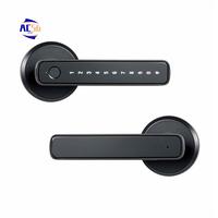 AC56-Tuya Fingerprint Smart Door Lock Password Electronic Lock Tuya APP Remote Unlock Entry Door Knobs Lock For Bedroom Home