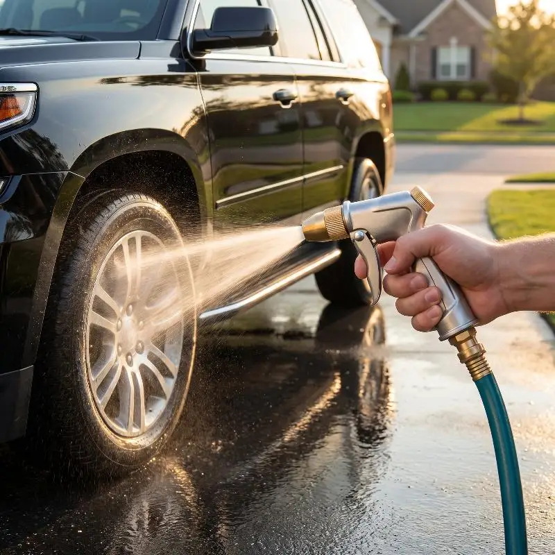 @*Multi-purpose High Pressure Water Spray Gun Metal Nozzle Car Wash Sprinkler for Patio Furniture Washing Yard Care