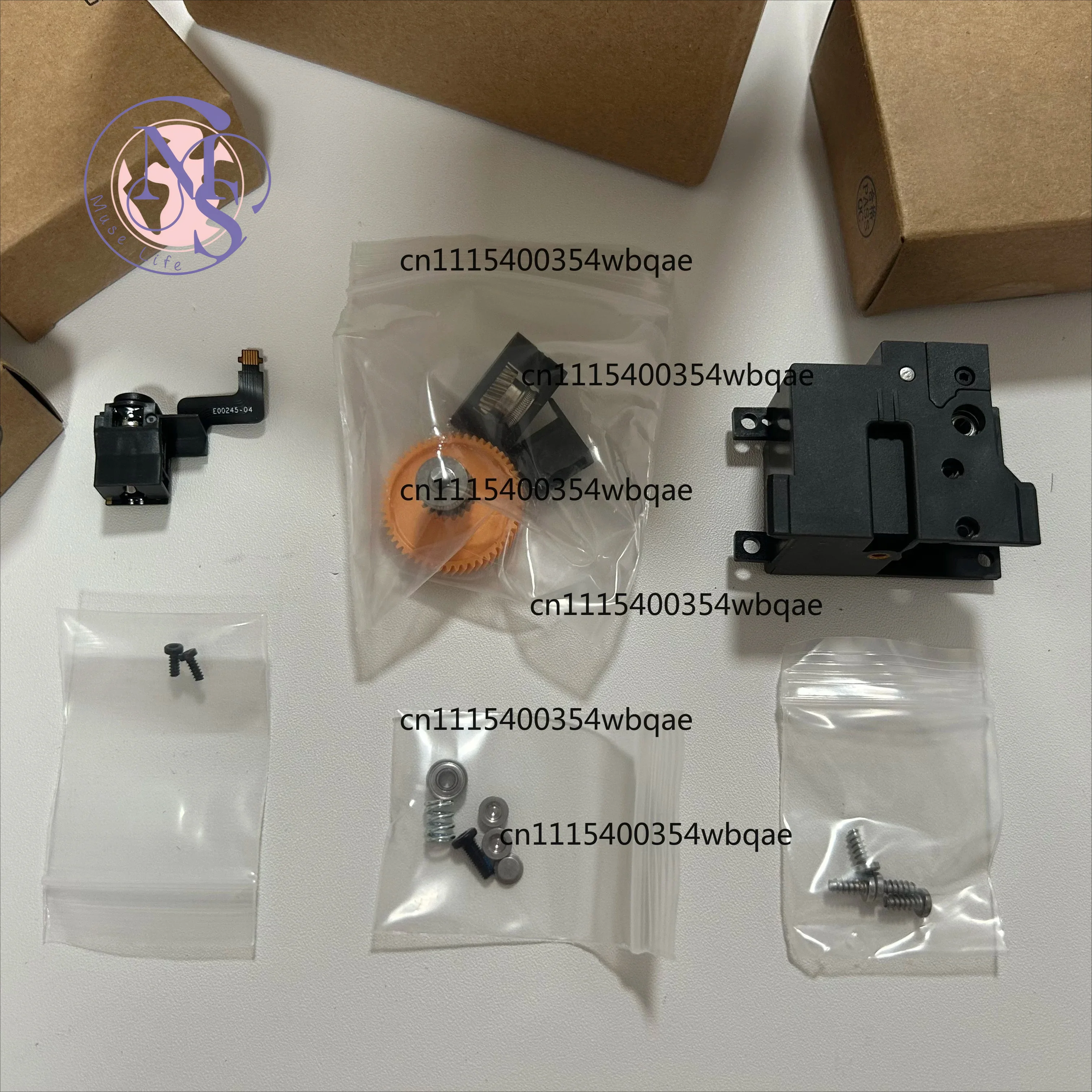 ZOCI-FOR-P2S 3D Printer Extruder Front Cover Assembly, Extruder Gear Assembly & Filament Sensor, Replacement Parts