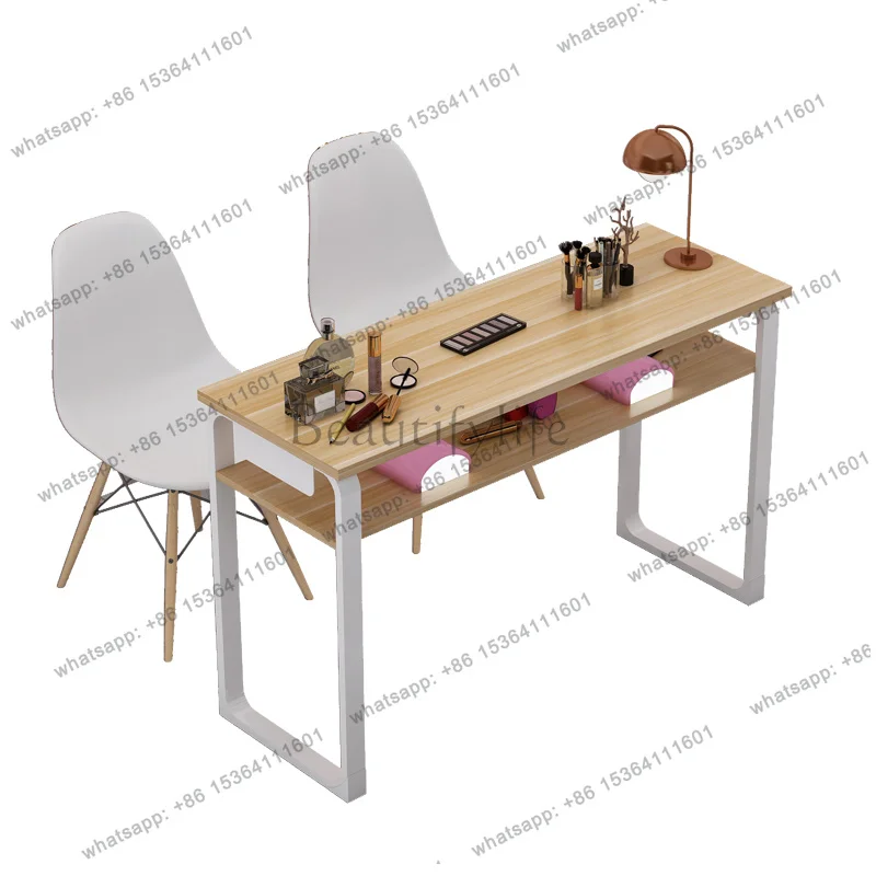 YJ Modern Minimalist Nail Table Rustic Trendy Simple Small Manicure Table Beauty Classic Mesa Manicura Profesional Salon Furnitu