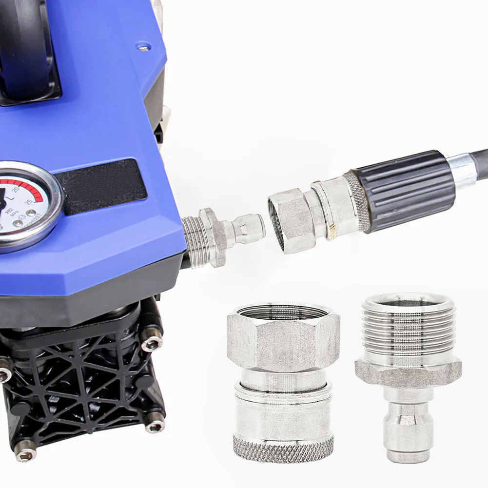2PCS Pressure Washer Nozzle Quick Connector Compatible With Hoses And Pumps Waterproof Washer Accessories Washer Accessories