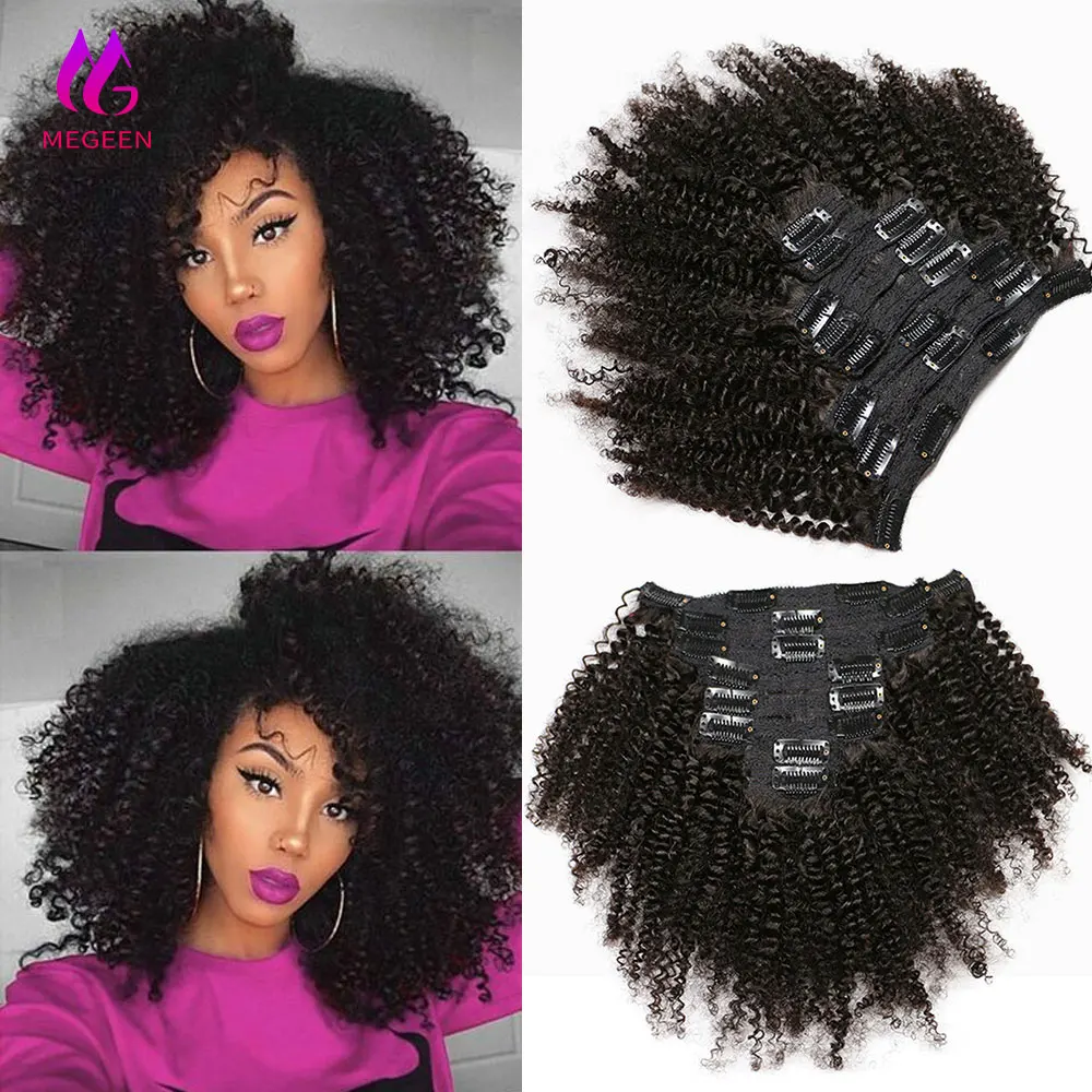 

Megeen монгольские кудрявые накладные человеческие волосы, афро кудрявые накладные волосы, монгольские кудрявые накладные волосы